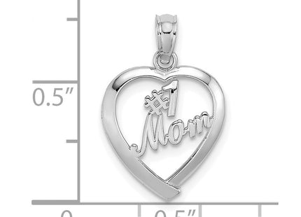 14k White Gold Pendants Style D3943W - Classique Jewelry Inc.