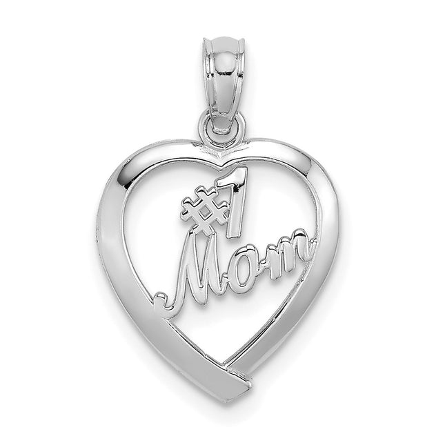 14k White Gold Pendants Style D3943W - Classique Jewelry Inc.