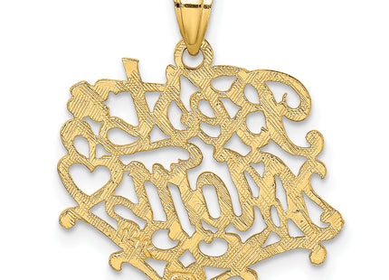 14k BEST MOM Charm