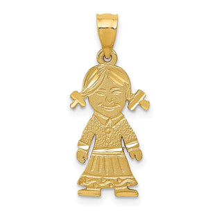 14K Girl Charm (Style D394)