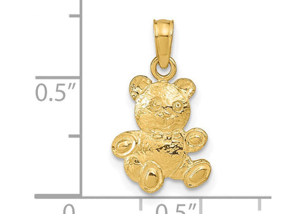 14K Teddy Bear Pendant (Style D4002)