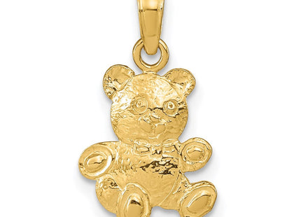 14K Teddy Bear Pendant (Style D4002)