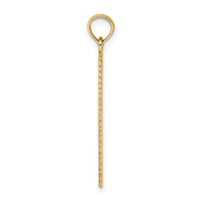 14K Six Inch Ruler Charm