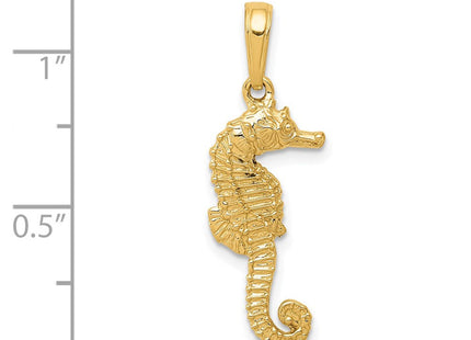 14K Seahorse Pendant (Style D4105)