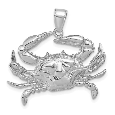14K white gold pendant