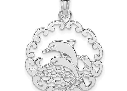 14k White Gold Pendants Style D4115W - Classique Jewelry Inc.