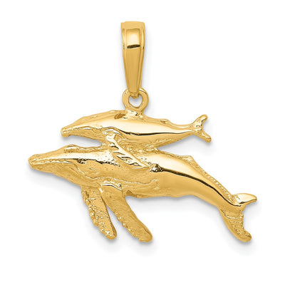 14K gold mother pendant