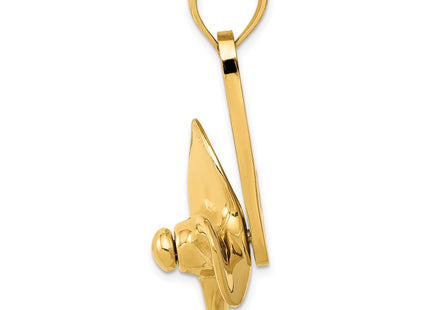 14k Yellow Gold Pendants Style D4161 - Classique Jewelry Inc.