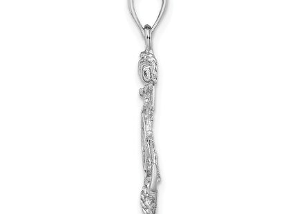 14k White Gold Pendants Style D4163W - Classique Jewelry Inc.