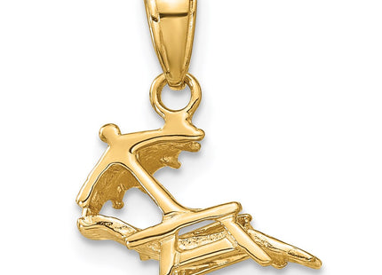 14k Yellow Gold Pendants Style D4171 - Classique Jewelry Inc.