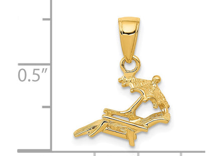 14k Yellow Gold Pendants Style D4171 - Classique Jewelry Inc.