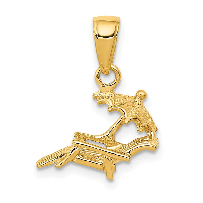 14k Yellow Gold Pendants Style D4171 - Classique Jewelry Inc.
