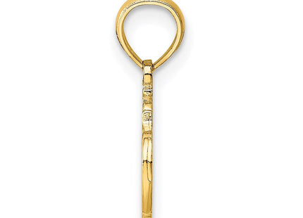 14k #1 TEACHER Charm (Style D4179)
