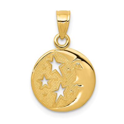14K gold star pendant