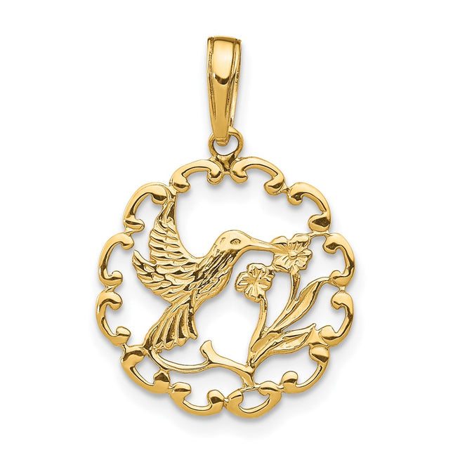 14k Yellow Gold Pendants Style D4195 - Classique Jewelry Inc.