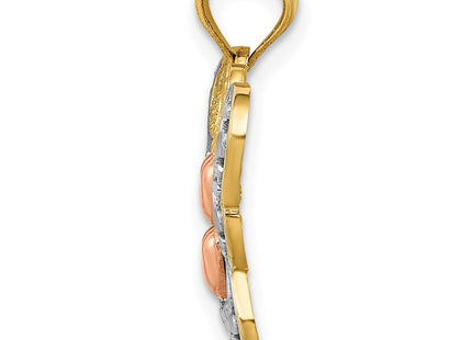 14k Two-tone Pendants Style D4201 - Classique Jewelry Inc.