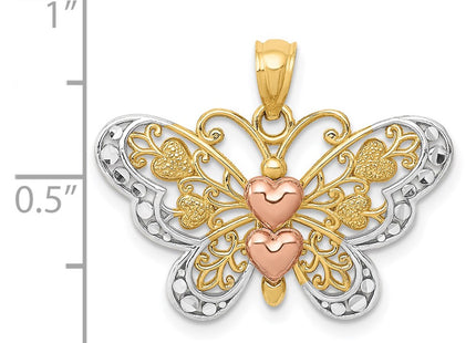 14k Two-tone Pendants Style D4201 - Classique Jewelry Inc.