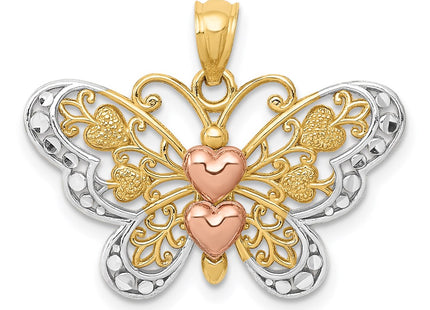 14k Two-tone Pendants Style D4201 - Classique Jewelry Inc.