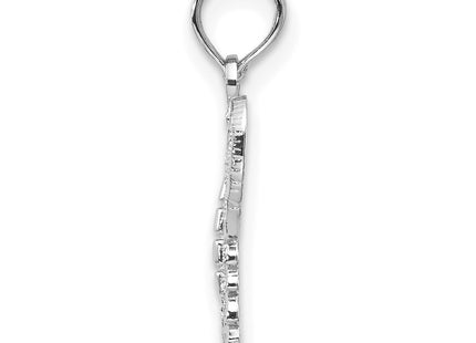 14k White Gold Pendants Style D4207W - Classique Jewelry Inc.
