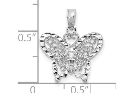 14k White Gold Pendants Style D4207W - Classique Jewelry Inc.