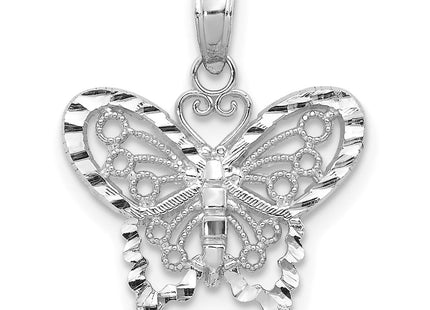 14k White Gold Pendants Style D4207W - Classique Jewelry Inc.