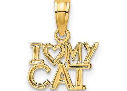 14K gold heart charm
