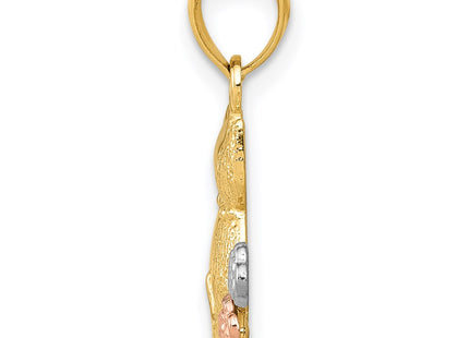 14k Two-tone Pendants Style D4236 - Classique Jewelry Inc.