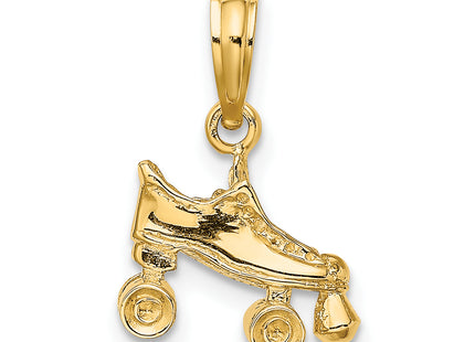 14k 3-D Roller Skate Charm