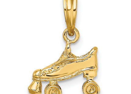 14k 3-D Roller Skate Charm