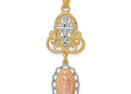 14k Two-tone Pendants Style D4349 - Classique Jewelry Inc.
