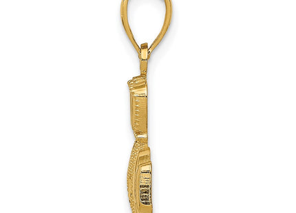 14k Yellow Gold Pendants Style D4368 - Classique Jewelry Inc.