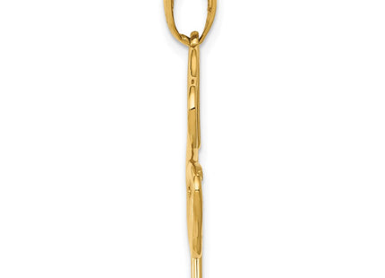 14k Yellow Gold Pendants Style D4372 - Classique Jewelry Inc.