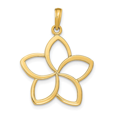 14K gold flower pendant