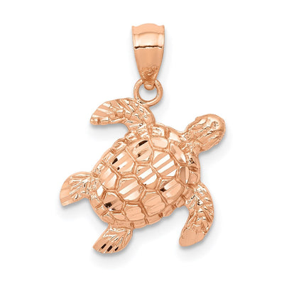 14K rose gold pendant