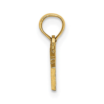 14K Polished ALASKA Charm