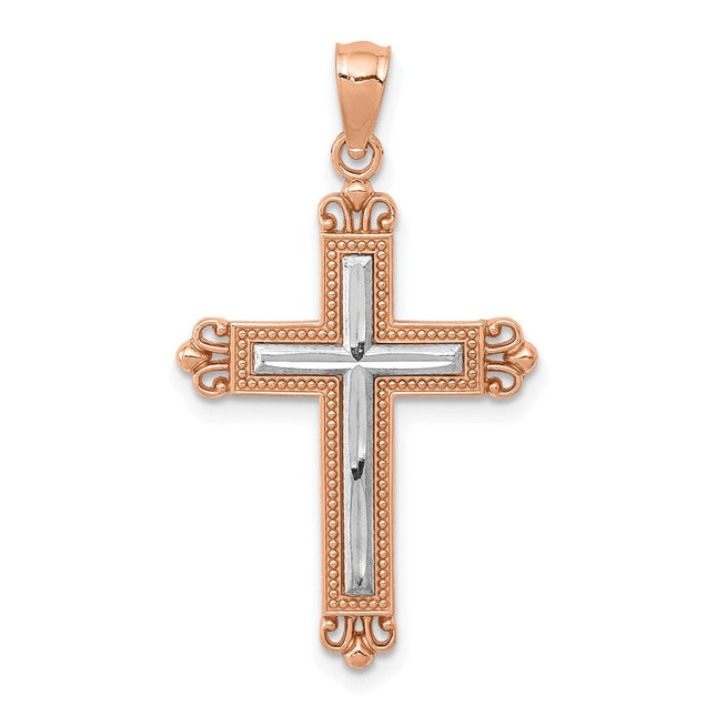 14k Rose Gold Pendants Style D4417 - Classique Jewelry Inc.