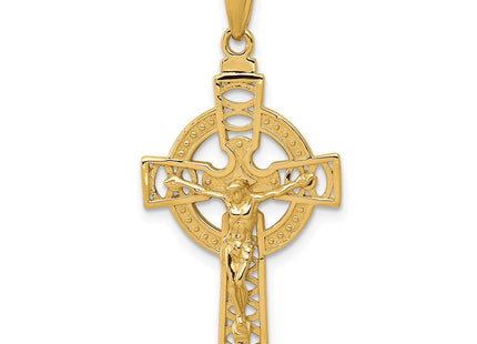 14K gold cross pendant