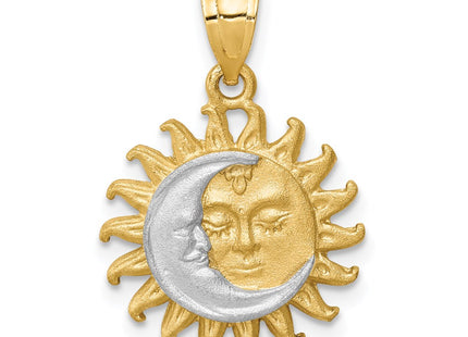 14k Yellow & Rhodium Pendants Style D4447 - Classique Jewelry Inc.