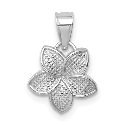 14K white gold pendant