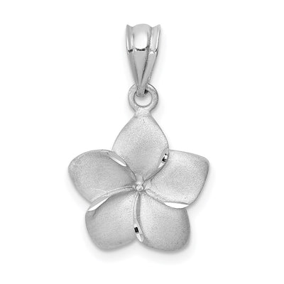 14K white gold pendant