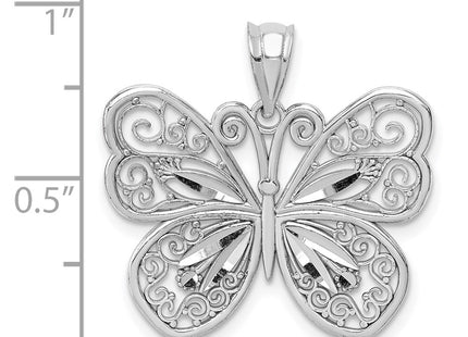 14k White Gold Pendants Style D4468 - Classique Jewelry Inc.