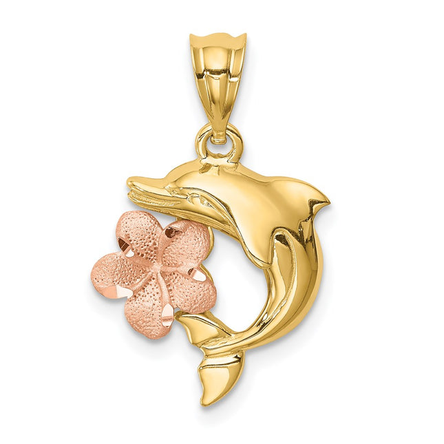 14k Two-tone Pendants Style D4493 - Classique Jewelry Inc.