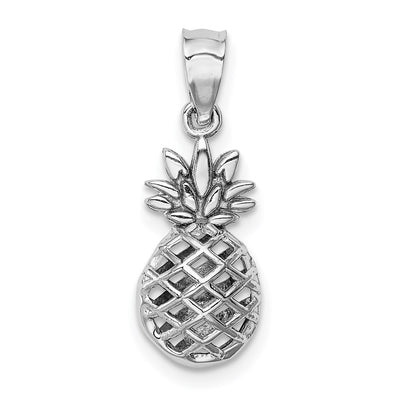 14K white gold pendant