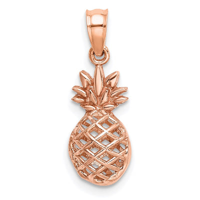 14K rose gold pendant