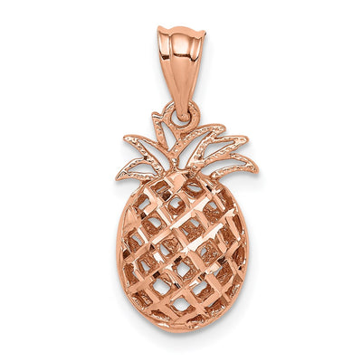 14K rose gold pendant