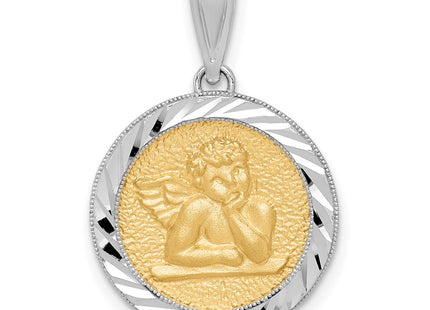 14k Two-tone Pendants Style D4546 - Classique Jewelry Inc.