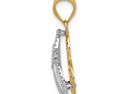 14k Two-tone Pendants Style D4561 - Classique Jewelry Inc.