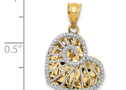 14k Two-tone Pendants Style D4561 - Classique Jewelry Inc.