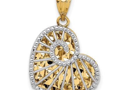 14k Two-tone Pendants Style D4561 - Classique Jewelry Inc.