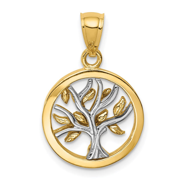 14k Two-tone Pendants Style D4574 - Classique Jewelry Inc.